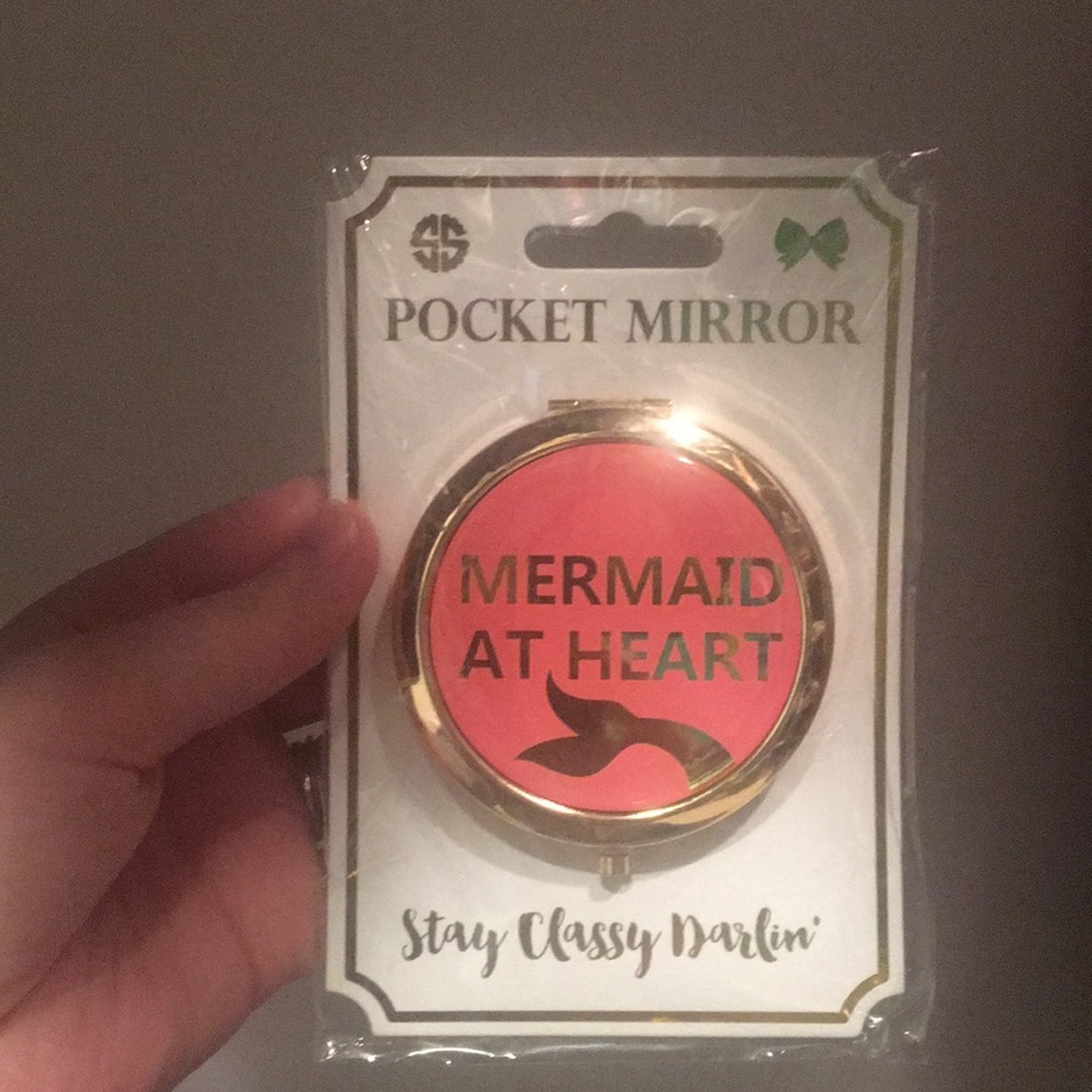 Simply Southern "Mermaid at Heart" pocket mirror